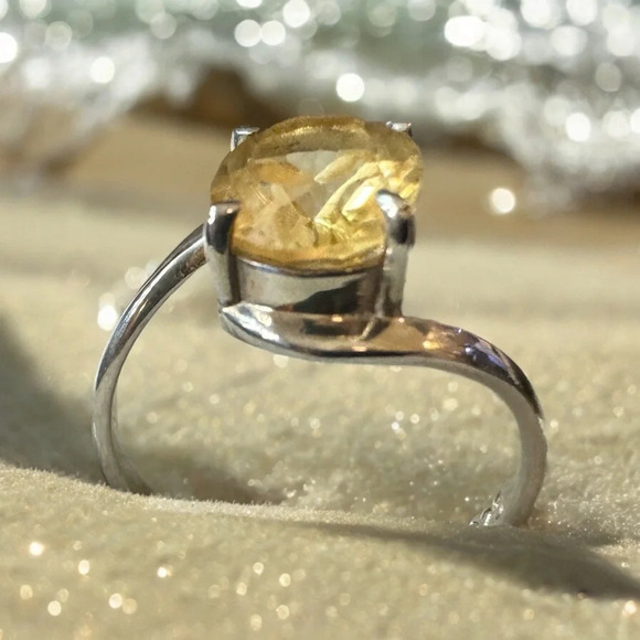 Citrine Sterling Silver Ring (7.75) - Picture 8 of 12